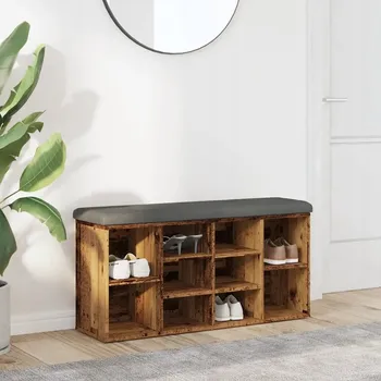 Botník Botník VidaXL 20 x 2 x 20 cm bílá, buk, dub