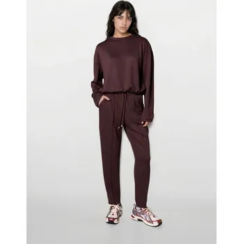 Sinsay - Cigaretkové kalhoty z látky scuba - tmavě hnědá - 694GZ-89X - 694GZ-89X-XS-1