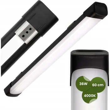 LED Lineární Svítidlo 60cm Stropní Svítidlo Přisazené 36W 4320lm 4000K do garáže