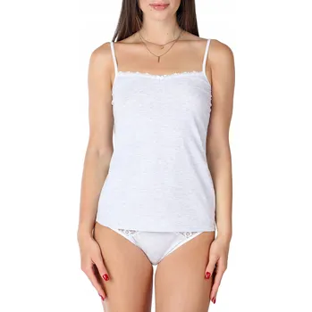 Dámské tričko Dámské bavlněné tričko šedé M BLV50-221