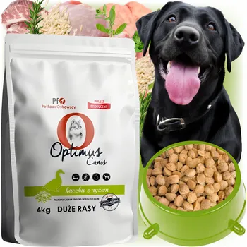 Krmivo pro psa Krmivo Optimus Canis Premium Dospělí psi velkých plemen KACHNA S RÝŽÍ 4 kg