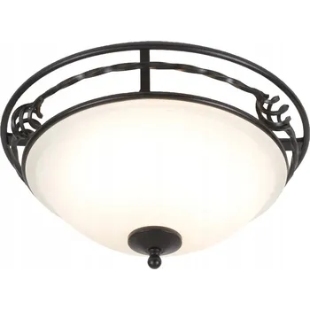 Klasická dekorativní stropní Stropní Svítidlo , černobílá, kulatý 36,5 cm Elstead