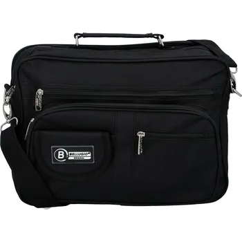 Kabelka Praktická látková pánská pracovní taška Milan, černá