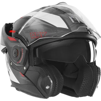 Helma na motorku Přilba SPINNER, NOX PREMIUM (černá,bílá,červená) 2026 S