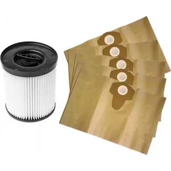 Sáček do vysavače HEPA filtr a sáčky pro vysavač LIDL PWD 30 C1 Parkside 5ks papírové