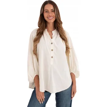 Dámská halenka Italy Moda halenka dlouhý rukáv střih klasická univerzální velikost