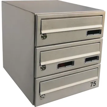 Poštovní schránka M30 CN schránka modulová 3ks jmenovka + jmenovka Nerez