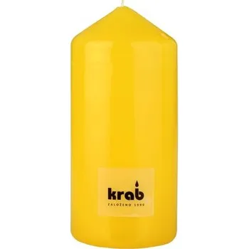 Svíčka Svíčka válec 50x90 mm - žlutá