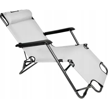 Zahradní lehátko Šedé ocel Lehátko eHokery