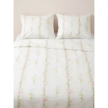 Povlečení Sinsay - Bavlněné ložní prádlo s květinovým motivem - krémová - 068HJ-01X - 068HJ-01X-ONE