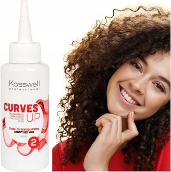 Stylingový přípravek Kosswell Curves UP 2 tekutina pro trvalou ondulaci - pro citlivé vlasy 80ml
