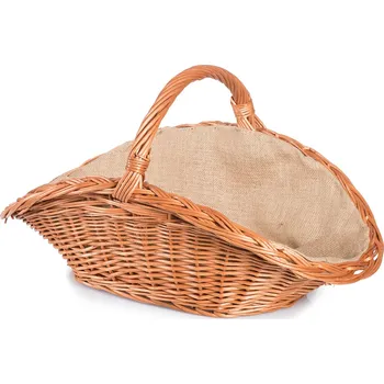 JIPRO Krbový proutěný koš s jutou Camino VI větší