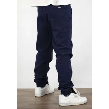 Pánské kalhoty Pánské tmavě modré chino kalhoty jogger střihu PROSTO Frisk S