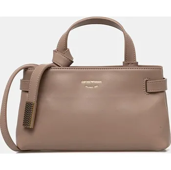 Kabelka Kožená kabelka Emporio Armani EW003830.AF22783 béžová 80X, vel. ONE SIZE
