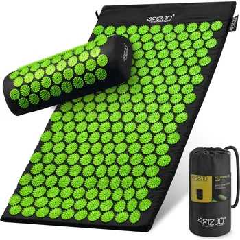 Masáž 4FIZJO Akupresurní podložka Classic 4FIZJO s polštářem ZELENÁ|ČERNÁ