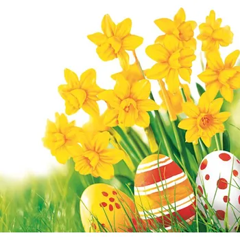 Papírový kapesník Pol-Mak Ubrousky DAISY L (20ks) Bunch of yellow Daffodils .. 616705