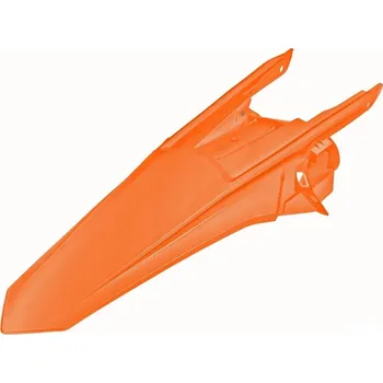 POLISPORT ZADNÍ BLATNÍK BEZ BOČNIC KTM EXC EXCF 17-19 ORANŽOVÝ S KOLÍKY