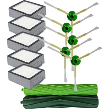 Sada příslušenství pro robotický vysavač HEPA filtry, kartáče pro iROBOT Roomba i7 s kartáčky, 12ks sada