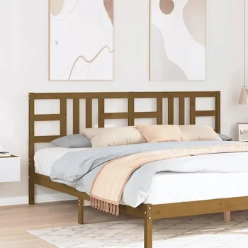 VidaXL Čelo postele, medově hnědá, 206x4x100