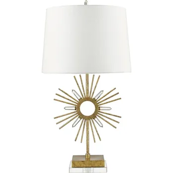 Lampička Stolní lampa Gilded Nola SUN KING béžová, stříbrná 100 W