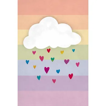 Plakát Plakát, Obraz - Raining Multicolored Hearts, EMELIEmaria