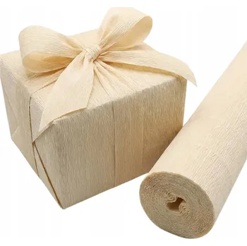 Obraz Krepový papír italský 50x250 cm 618 ECRU odstíny hnědé a béžové Cartotecnica Rossi 180G