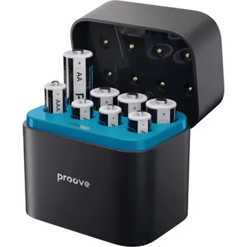 Proove nabíjecí box Compact Station s bateriemi 4xAA a 4xAAA