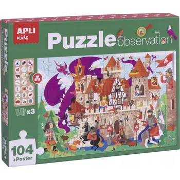 Puzzle Apli Kids Puzzle hrad ze 104 dílků