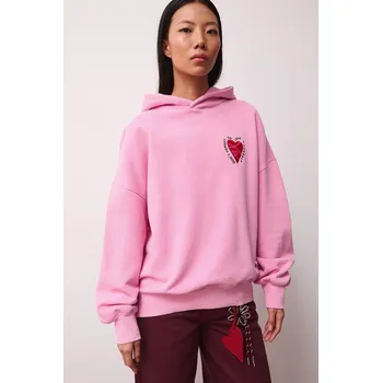 Dámská mikina Bavlněná mikina Medicine RS26-BLD280 růžová 30X, vel. S