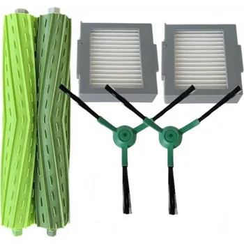 Sada příslušenství pro robotický vysavač Kartáče, HEPA filtry a kartáčky k vysavači iROBOT Roomba Serie Combo Max 705 6ks sada