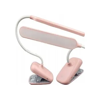 Lampička ŠKOLNÍ STOLNÍ LAMPIČKA S KLIPEM DOTYKOVÁ 24 LED 4W USB 3 BARVY SVĚTLA