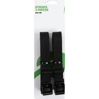 Příslušenství k zavazadlu Popruhy Bo-Camp Straps 18 mm / 200 cm 2 pcs Barva: černá