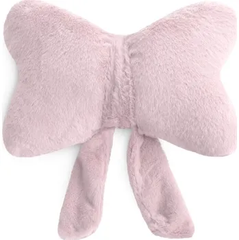 Dekorativní polštářek Dekorační polštářek ve tvaru mašle - světle růžový