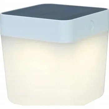 Venkovní osvětlení Kvadratický osvětlovací sloupek Lutec s integrovaným LED zdrojem 13,3 cm bílý