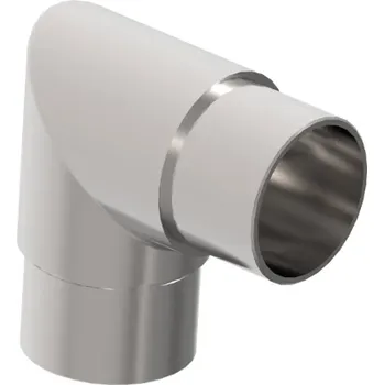 Zábradlí Hahn Steel Spoj 90° pro vložení madla D42,4 x 2 mm, AISI 316 - brus