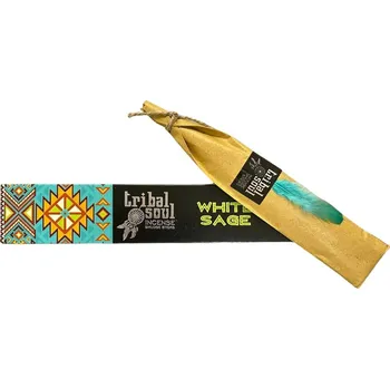 Čajovna BAZAR-Vonné tyčinky - Bílá šalvěj , Tribal soul, 12 kusů