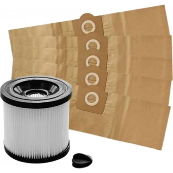 Sáček do vysavače Sada HEPA filtr pro KARCHER A 2206 32mm a sáčky 5ks