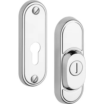 Dveřní kování R3/O dekor Nerez lesk – Zámek: Bez zadlabacího zámku