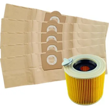Sáček do vysavače Sada sáčků pro KARCHER MV 3 P a filtr 5+1ks