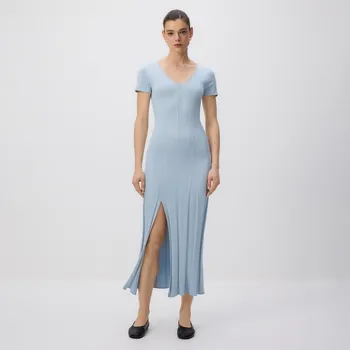 Dámské šaty Reserved - Šaty ze směsi lyocellu - bleděmodrá - 133IT-05X - 133IT-05X-M