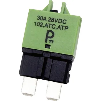 Autopojistky PARTS PTT Circuit Breaker Standard, type 3, Manual Reset, 30AC001-102-0097 Jistič, 28 V/DC, 30 A, 1 ks