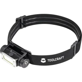 Čelovka TOOLCRAFT TO-9469515 COB LED čelovka, akumulátory Li-Ion, 450 lm, 13 h, TO-9469515