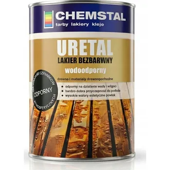 Lak na dřevo Chemstal uretanový lak bezbarvý voděodolný 1L matný