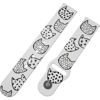 Chytré hodinky Strapido KOČIČÍ HLAVY řemínek 20 mm