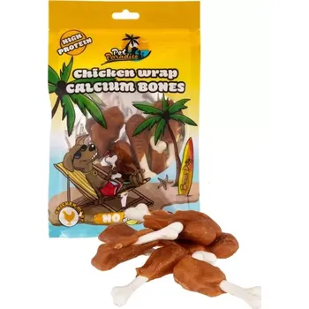 Pamlsek pro psa Pet Paradise Chicken Wrap Calcium Bones 75g