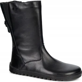 Dámské kozačky Dámské barefoot kozačky Vivian kožené do půlky lýtek Olivier černé 37