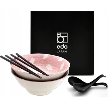 Sada 2 misek s lžícemi a hůlkami - Ramen Cherry Bunny 1100 ml BOX