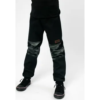 Chlapecké kalhoty Drexiss Softshellové kalhoty jaro/podzim BLACK-ARMY 80-86