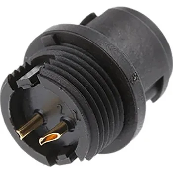 Elektrický konektor Binder Kulatý konektor, Montáž na panel, počet kontaktů: 2, Zástrčka, pohlaví kontaktu: Samec, IP40