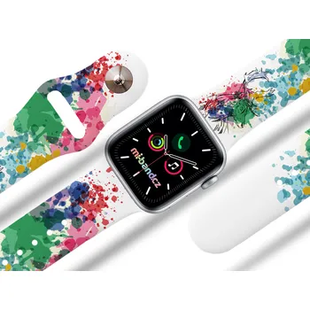Ostatní příslušenství k chytrým hodinkám Mi-band.cz Apple watch řemínek Jelen v abstrakci Barva: Bílá, Rozměr: 42/44/45/46/49mm MIBANDCZX02861